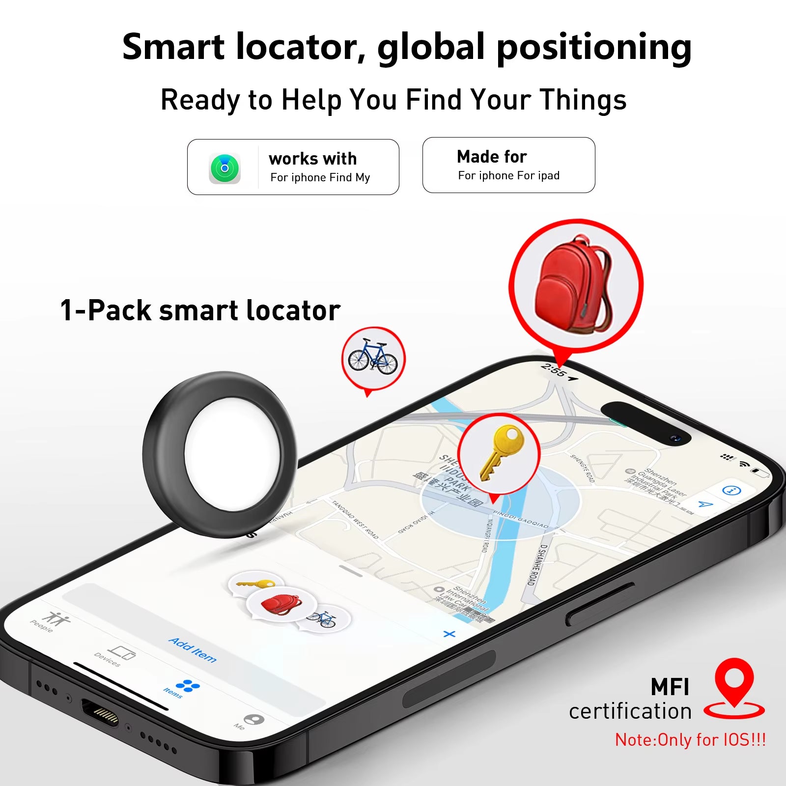 Stay Connected with the Apple Find My GPS Smart Tag - Your Magnetic Anti-Loss Tracker for Cars and More - Choose from 1, 2, or 4 Packs!