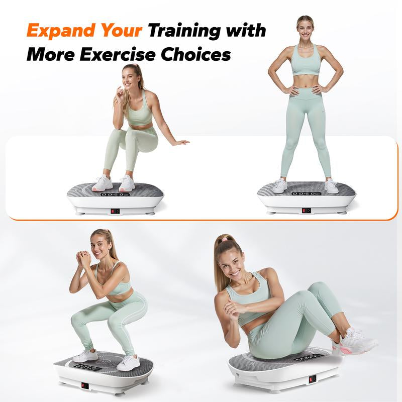 Revitalize Your Fitness Routine with the MERACH Slim Vibration Plate - Compact Design for Whole Body Workouts and Lymphatic Drainage!