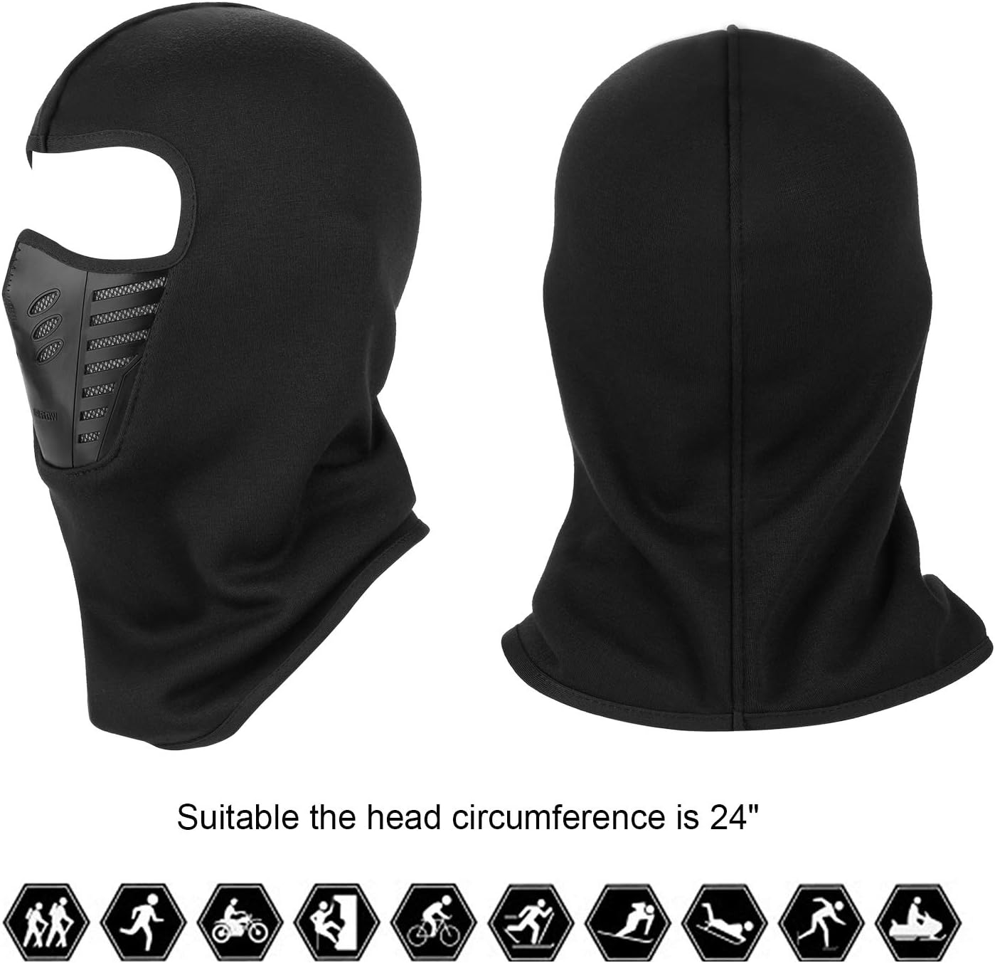 Ultimate Winter Protection: TAGVO Balaclava Ski Mask for Men and Women - Fleece Lined for Maximum Comfort