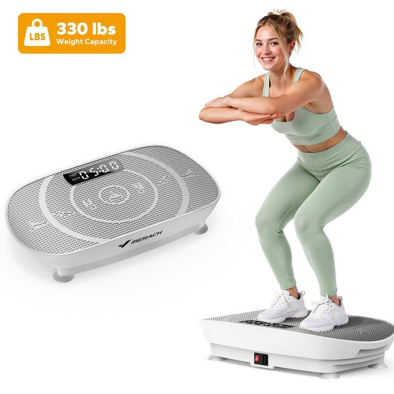Revitalize Your Fitness Routine with the MERACH Slim Vibration Plate - Compact Design for Whole Body Workouts and Lymphatic Drainage!