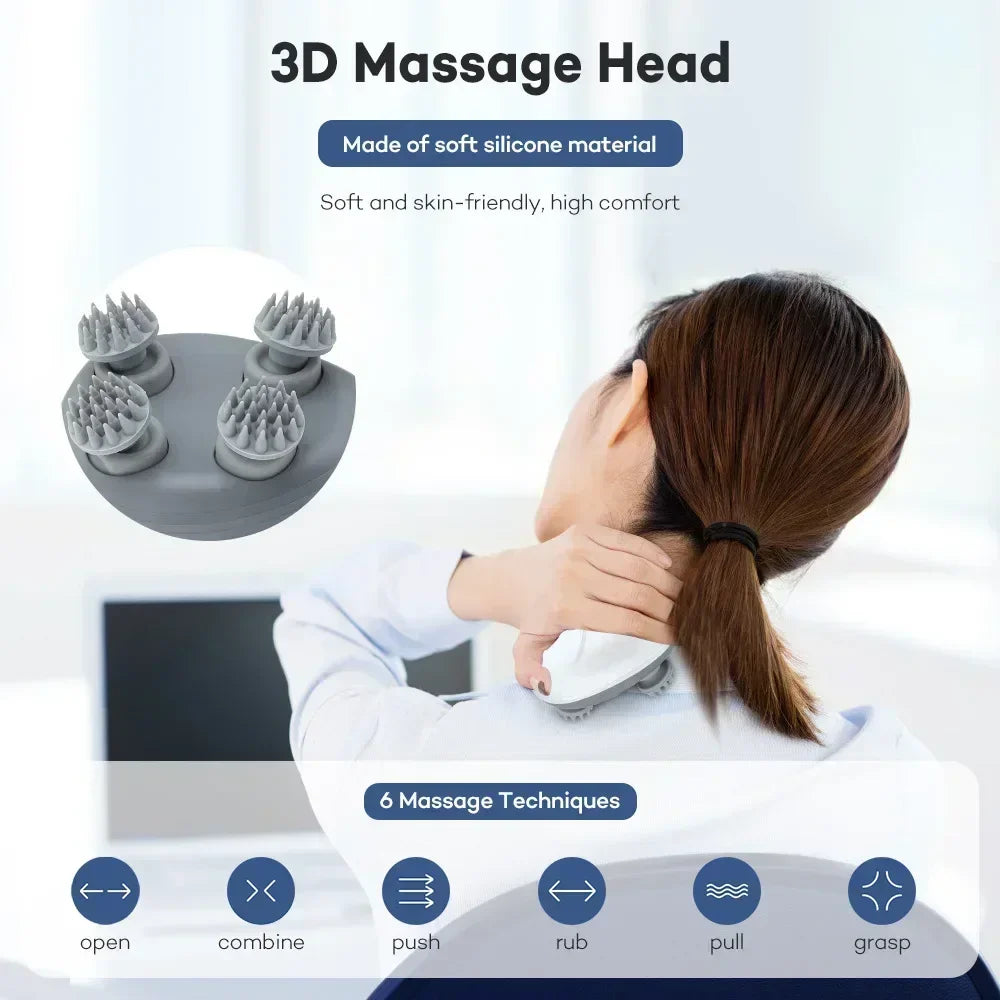 Rejuvenating Scalp Massager with Red Light Therapy