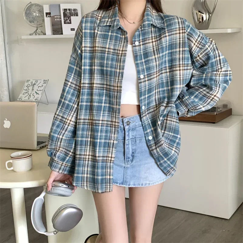Chic Black Flannel Shirt Jacket