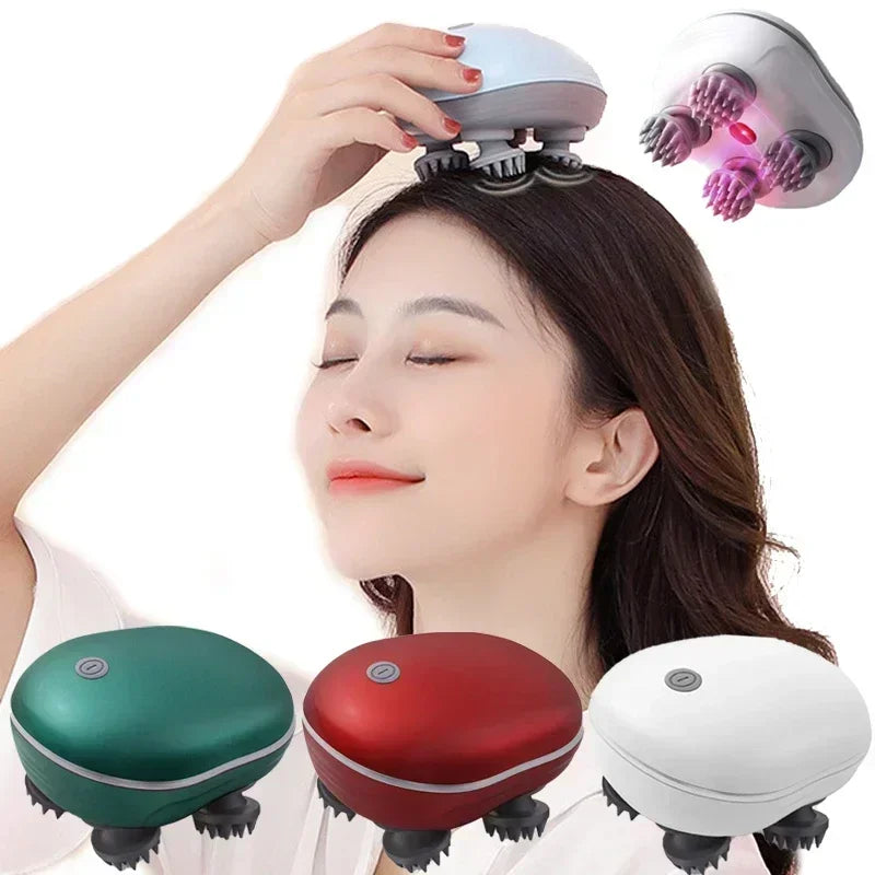 Rejuvenating Scalp Massager with Red Light Therapy
