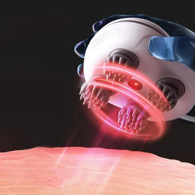 Rejuvenating Scalp Massager with Red Light Therapy