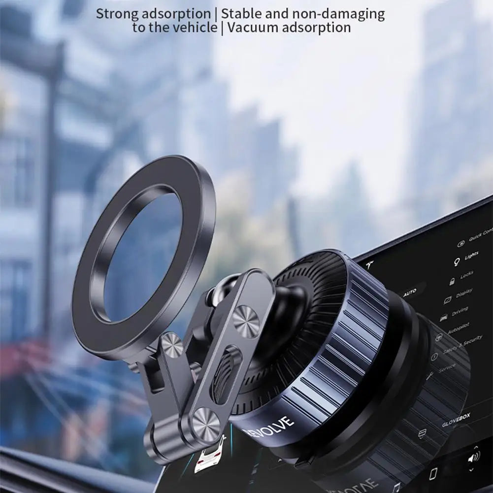 Premium Universal Car Phone Mount - Adjustable Magnetic Suction Support for Navigation