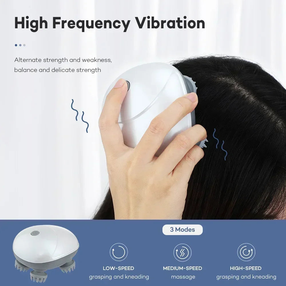 Rejuvenating Scalp Massager with Red Light Therapy