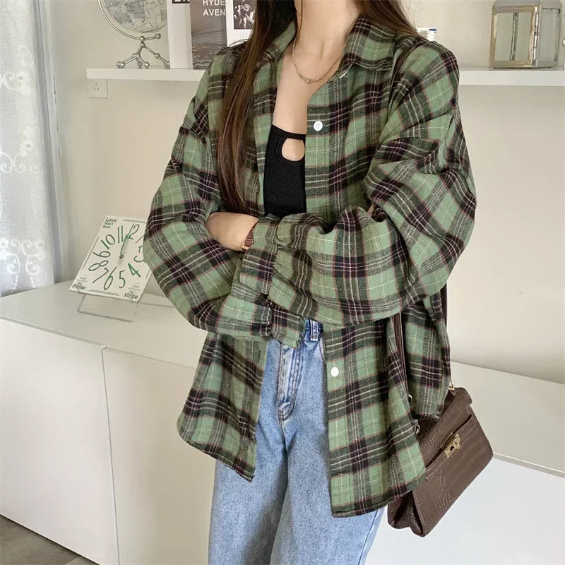 Chic Black Flannel Shirt Jacket
