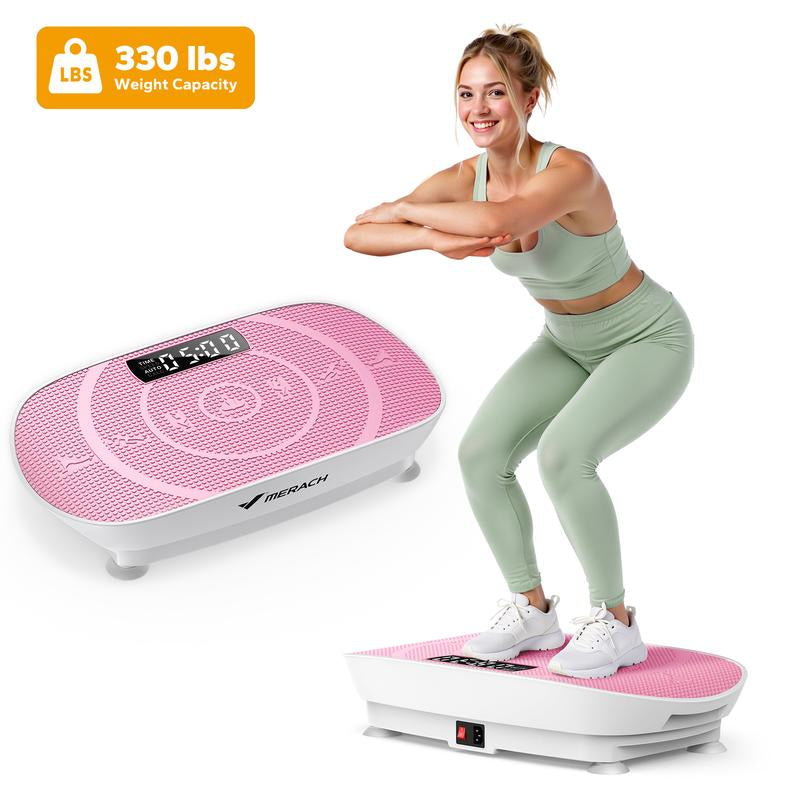 Revitalize Your Fitness Routine with the MERACH Slim Vibration Plate - Compact Design for Whole Body Workouts and Lymphatic Drainage!