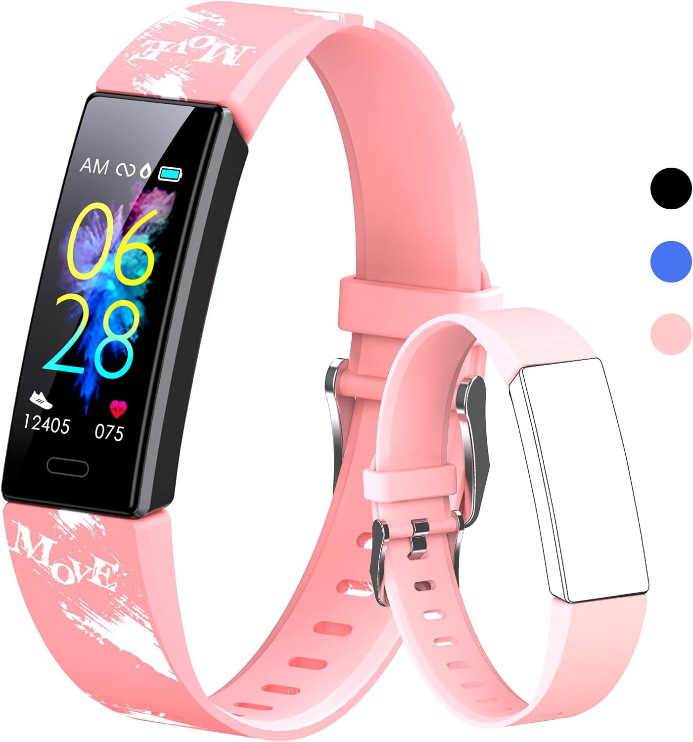 Kids Fitness Tracker Watch - Waterproof, 11 Sport Modes, Pedometer & Stopwatch for Active Ages 6-16!
