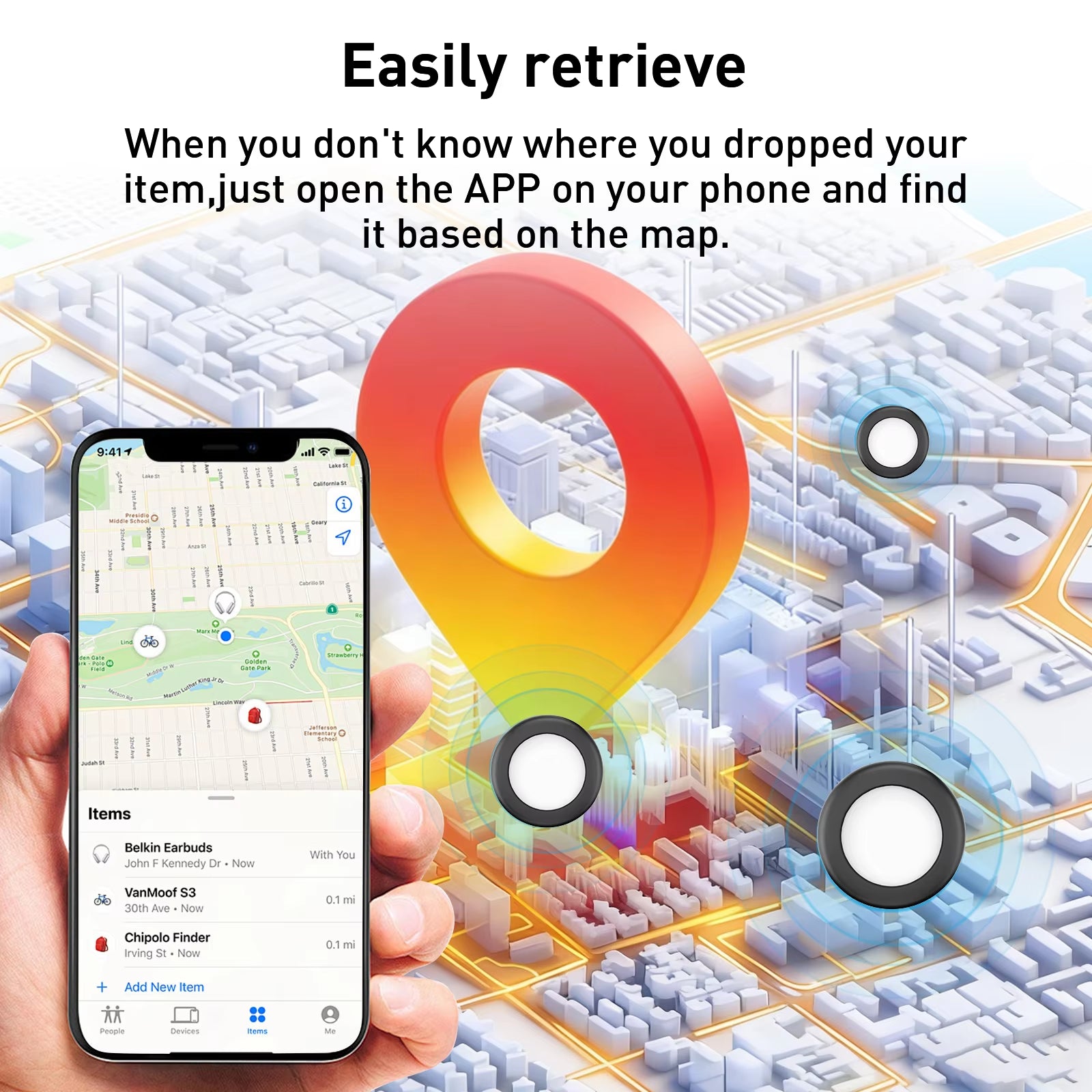 Stay Connected with the Apple Find My GPS Smart Tag - Your Magnetic Anti-Loss Tracker for Cars and More - Choose from 1, 2, or 4 Packs!