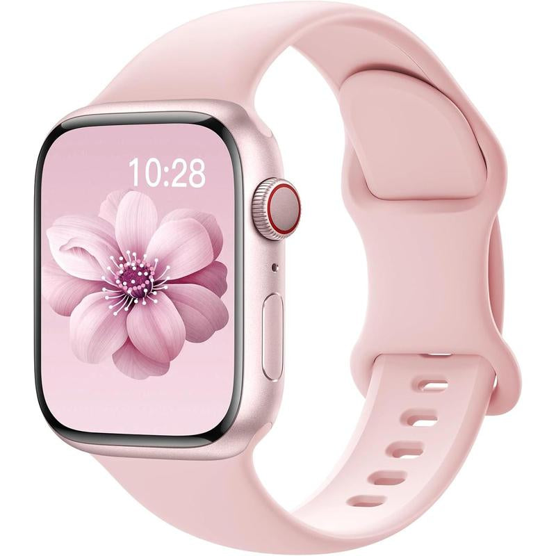 Versatile Sport Silicone Bands for Apple Watch - Waterproof, Soft, and Stylish Replacement Straps for All Models